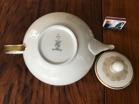 Favorit Tea Kettle from Hutschenreuther, Bavaria, Germany, 1940s-WQQ-1325150