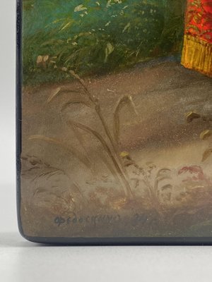 Fedoskino Painted Box by B. M. Morovoz, 1984-CZ-1806329