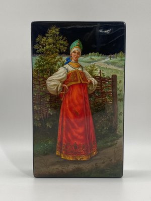 Fedoskino Painted Box by B. M. Morovoz, 1984-CZ-1806329