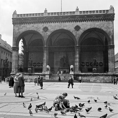 Feldherrhalle Hall at Odeonsplatz Square at Munich, Germany, 1937-DYV-988723