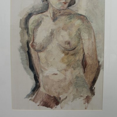 Female Nude, 1990s, Acrylic on Paper-NE-1371870