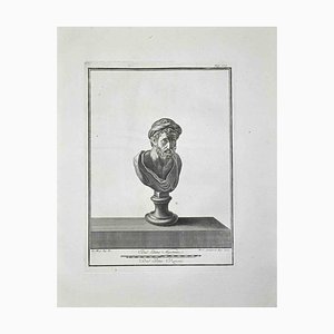 Ferdinando Campana, Ancient Roman Bust, Etching, Late 18th-Century-ZCI-972043