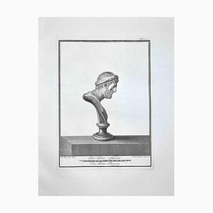 Ferdinando Campana, Profile of Ancient Roman Bust, Etching, Late 18th-Century-ZCI-972045