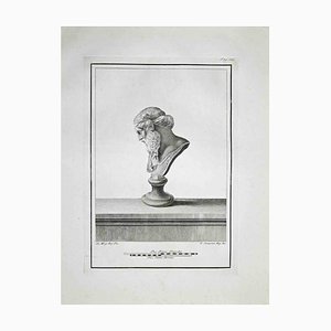 Ferdinando Campana, Profile of Ancient Roman Bust, Etching, Late 18th-Century-ZCI-972044