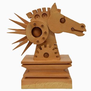 Ferdinando Codognotto, Horse, Wooden Sculpture, 2010-ZCI-1770313