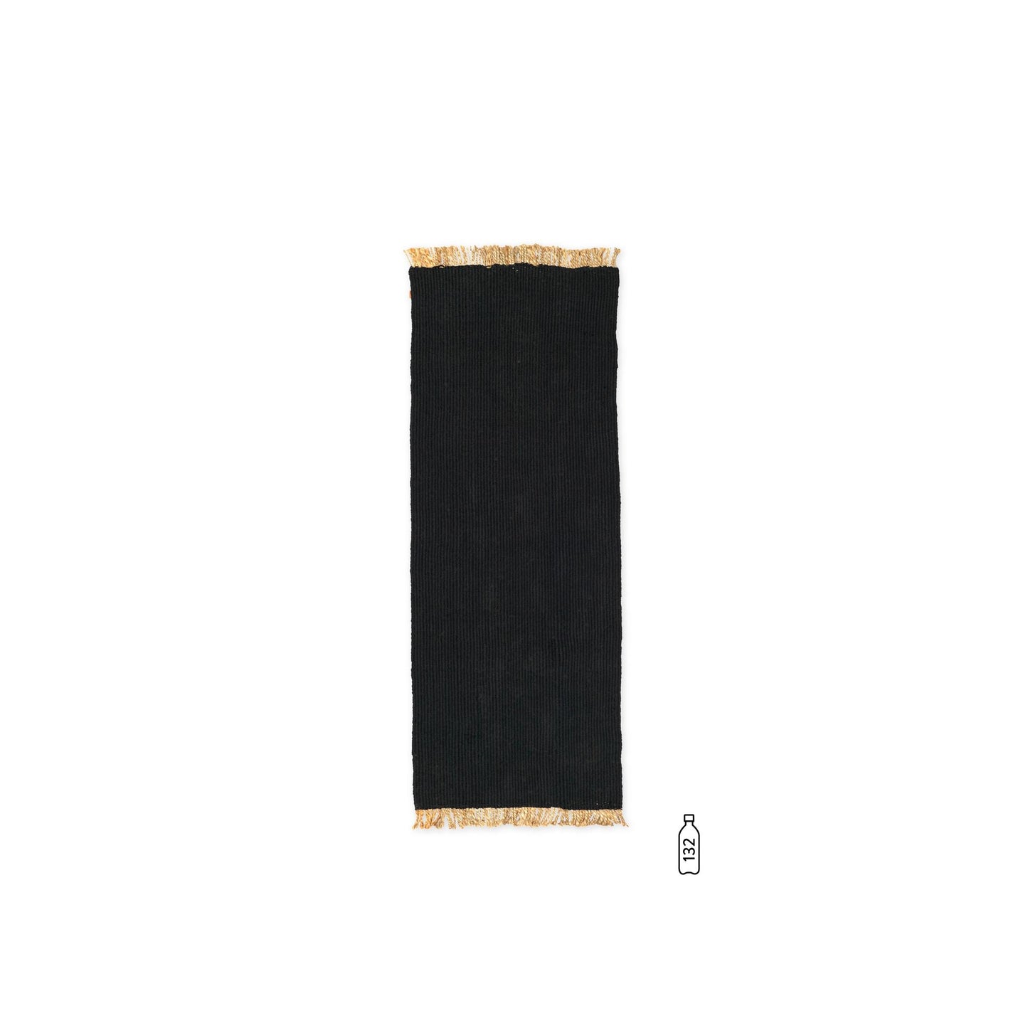 Block Carpet Runner 200x80 cm  by Ferm Living #Black/ Natural