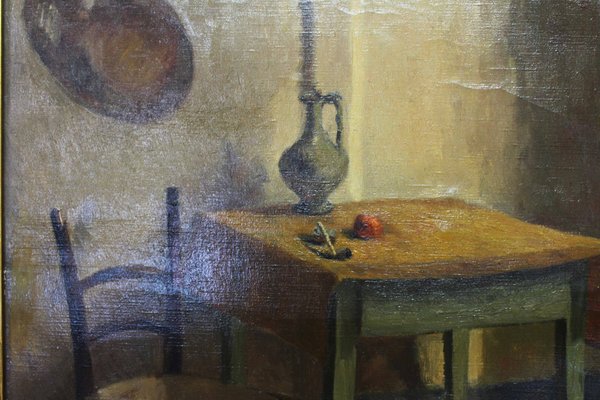 Fernand Fabre, Still Life, 1950s, Oil on Canvas, Framed-BQF-1702056