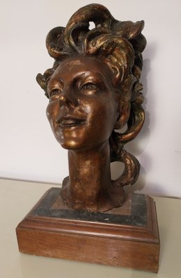 Fernando Troso, Head of Woman, 1920s, Gesso-ACQ-1797542