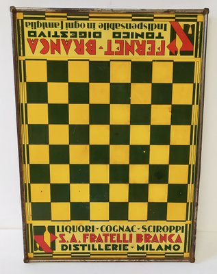 Fernet Branca Game of Checkers, 1930s-EI-953340