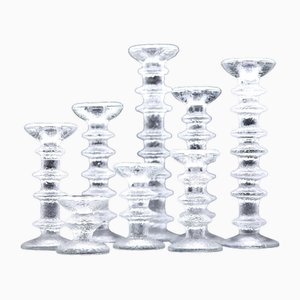 Festivo Candleholders in Glass by Timo Sarpaneva for Iittala, 1960s, Set of 8-BPJ-1786821