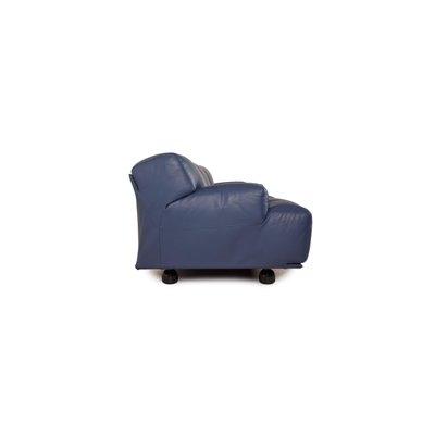 Fiandra Three-Seater Sofa in Blue Leather from Cassina-RQW-1372308