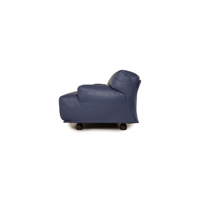 Fiandra Three-Seater Sofa in Blue Leather from Cassina-RQW-1372308