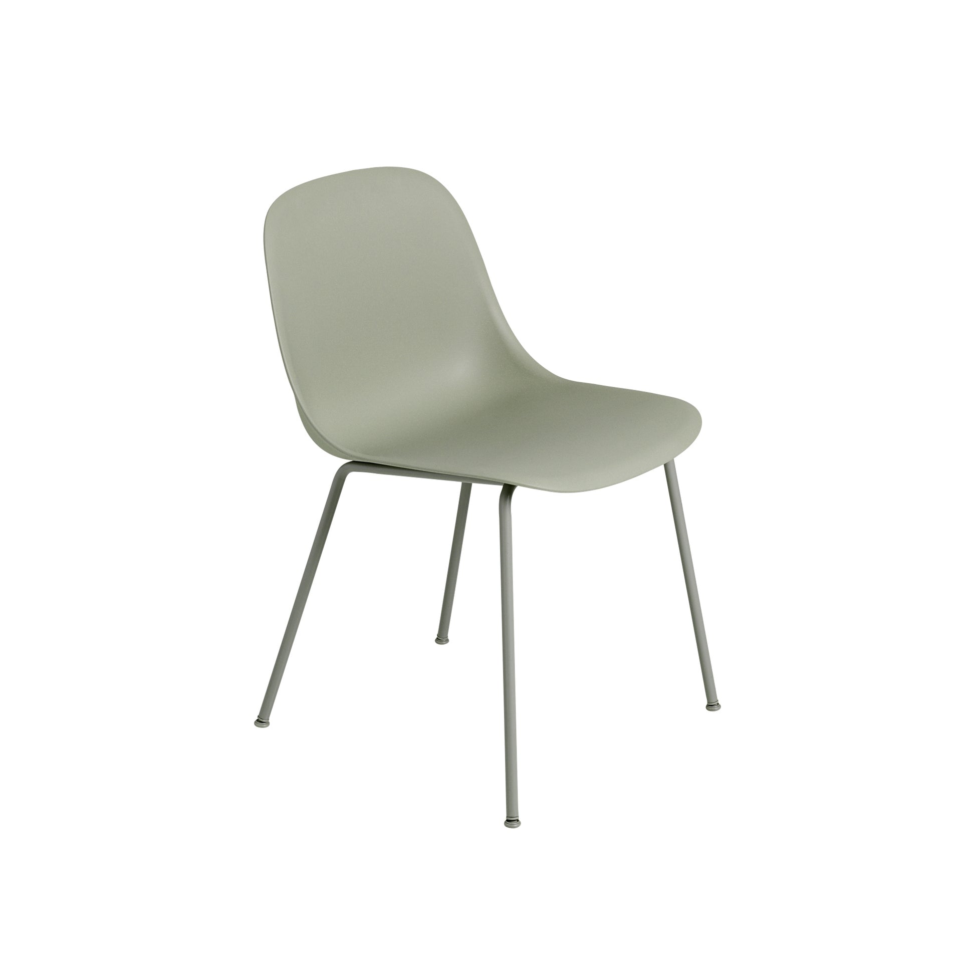 Fiber Dining Chair w. Tube Base by Muuto #Dusty green
