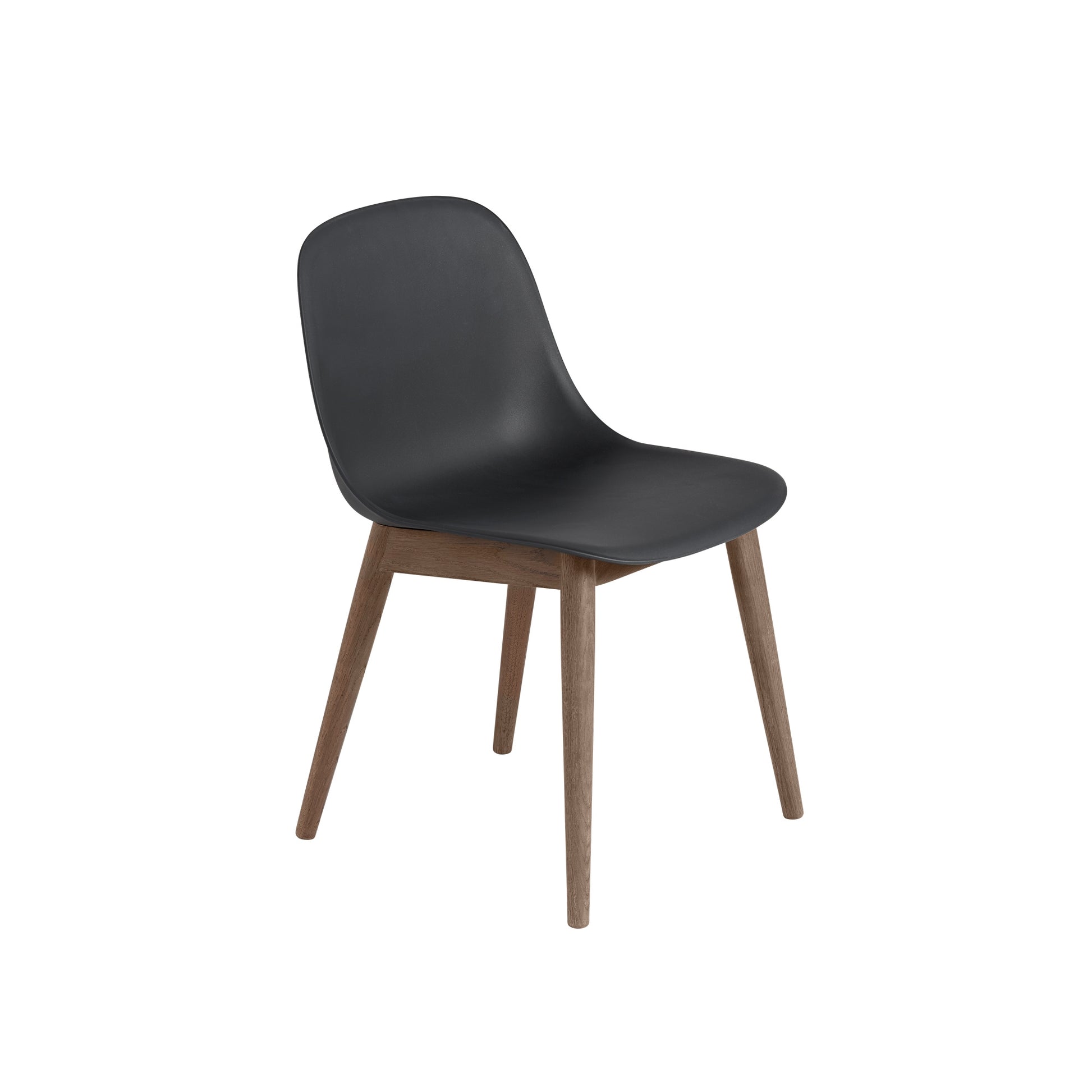 Fiber Dining Chair w. Wood Base by Muuto #Dark Brown