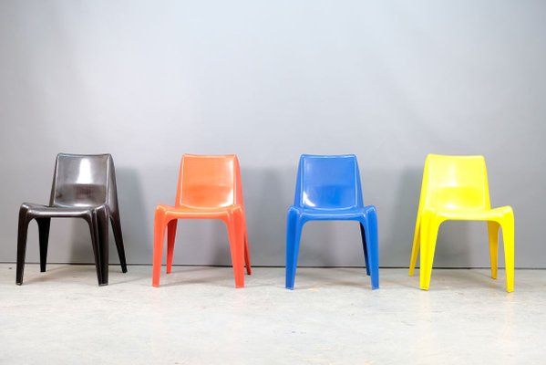 Fiberglass BA 1171 Chairs by Helmut Bätzner for Bofinger, 1960s, Set of 4-CIP-856304