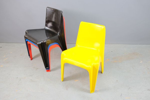 Fiberglass BA 1171 Chairs by Helmut Bätzner for Bofinger, 1960s, Set of 4-CIP-856304