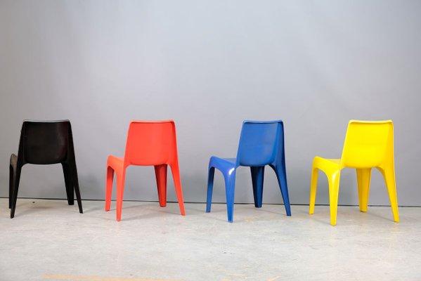 Fiberglass BA 1171 Chairs by Helmut Bätzner for Bofinger, 1960s, Set of 4-CIP-856304