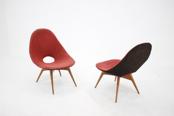 Fibreglass Chairs, Czechoslovakia, 1960s, Set of 2-TZ-975071