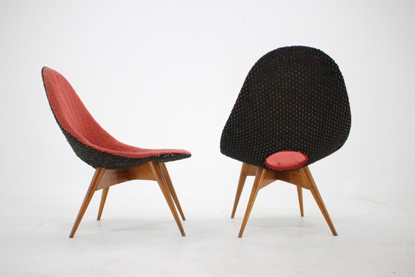 Fibreglass Chairs, Czechoslovakia, 1960s, Set of 2-TZ-975071