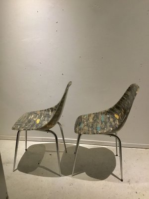 Fibreglass Side Chairs by René Jean Caillette, 1950s, Set of 2-SU-802811