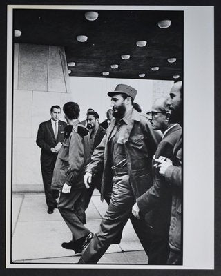 Fidel Castro Entering Building, Cuba, 1950s-DYV-700942