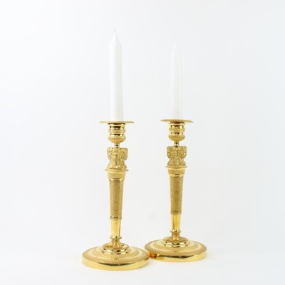 Figurative Empire Candleholders, 1820s, Set of 2-KMT-1274270