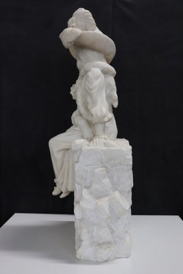 Figurative Sculpture, Late 19th Century, White Carrara Marble-DCO-2043804