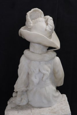 Figurative Sculpture, Late 19th Century, White Carrara Marble-DCO-2043804