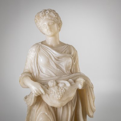 Figurative Sculptures, Late 19th Century, Alabaster, Set of 2-VEI-2021305