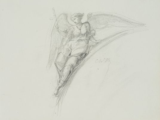 Figure Design, 19th-Century, Pencil-OJR-1273447