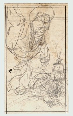 Figure - Pencil Drawing by Gabriele Galantara - Early 20th Century Early 20th Century-ZCI-761872