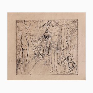 Figures - Original Etching - Mid-20th Century-ZCI-909834