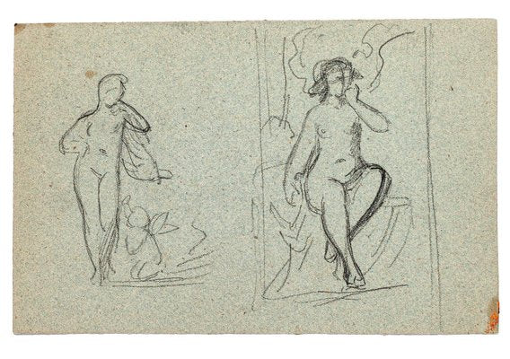 Figures, Pencil, Early 20th Century-ZCI-803032