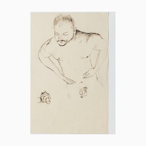 Figures Studies, 20th Century, China Ink Drawing-ZCI-797591