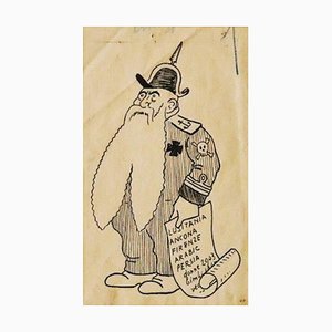 Filiberto Scarpelli, Wisdom, Pen Drawing, 1920s-ZCI-841141