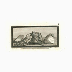 Filippo De Grado after Vanni, Ancient Roman Still Life, Etching, 18th Century-ZCI-2025042