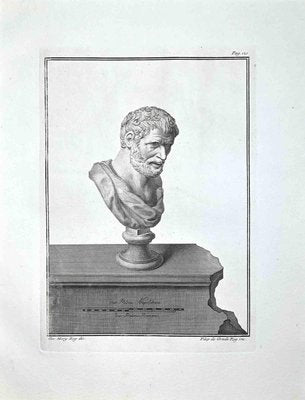 Filippo De Grado, Ancient Roman Bust, Etching, Late 18th-Century-ZCI-974286