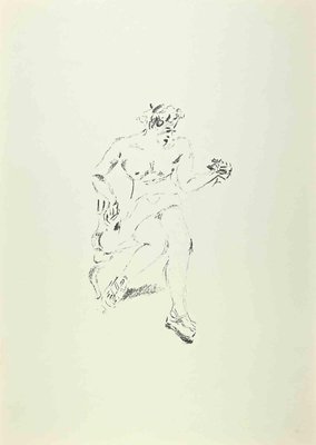 Filippo De Pisis, Lesbia with the Flowers, 1968, Lithograph-ZCI-2018754