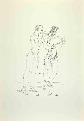 Filippo De Pisis, The Bacchico Thiason, 1968, Lithograph-ZCI-2020834