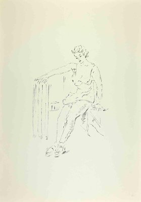 Filippo De Pisis, Woman, 1968, Lithograph-ZCI-2018753