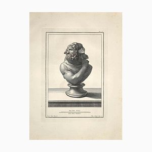 Filippo Morghen, Ancient Roman Bust, Original Etching, Late 18th-Century-ZCI-972026