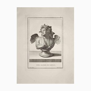 Filippo Morghen, Ancient Roman Bust, Original Etching, Late 18th-Century-ZCI-972028