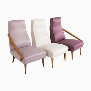 Fils Edition Armchairs by Gio Ponti, 1955, Set of 3-RCE-1099695