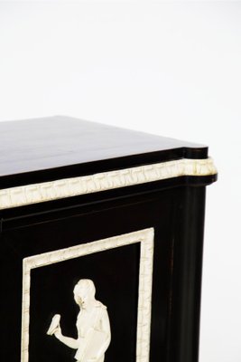 Fine Carved and Ebonized Bar Cabinet, 1920s-RCE-1442091