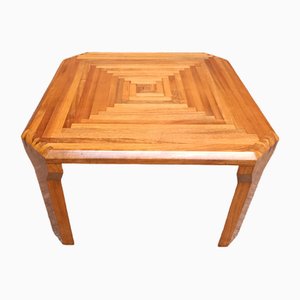 Finely Inlaid Wooden Coffee Table, 1950s-OHK-1738938