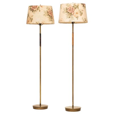 Finnish Floor Lamps Attributed to Paavo Tynell, 1950s, Set of 2-SC-743798