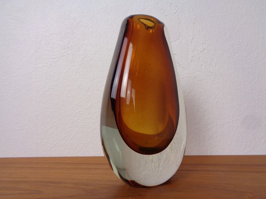 Finnish Glass Vase by Armando Jacobino for Oy Kumela, 1950s-RDW-1785484