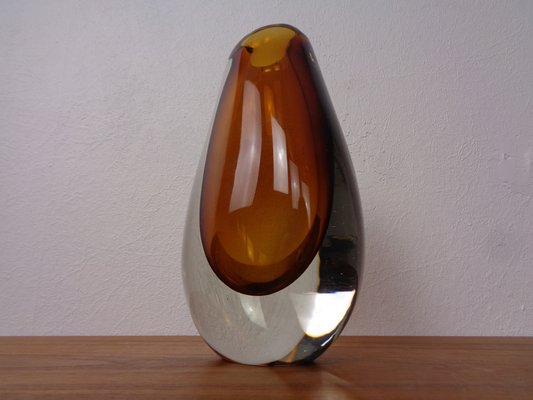 Finnish Glass Vase by Armando Jacobino for Oy Kumela, 1950s-RDW-1785484