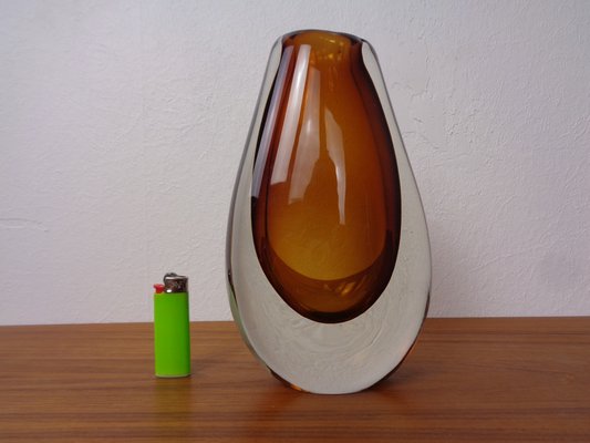 Finnish Glass Vase by Armando Jacobino for Oy Kumela, 1950s-RDW-1785484