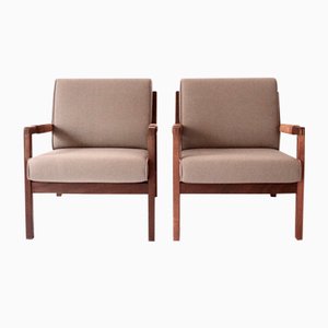 Finnish Rialto Lounge Chairs by Carl Gustaf Hiort af Ornäs for Puun Veisto, 1950s, Set of 2-APD-874530